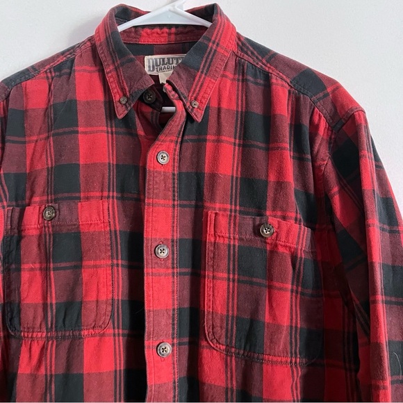 Duluth • Red and Black Plaid Men's Shirt - Picture 2 of 4